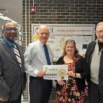 The Monroeville Foundation donated to the Friends of the Monroeville Library "light up the library" campaign